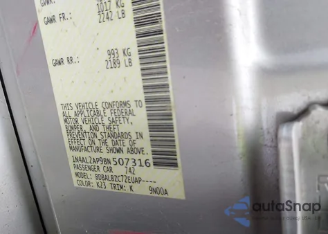 2011 Nissan Altima 2.5 S из США, поврежденный, VIN 1N4AL2AP9BN507316